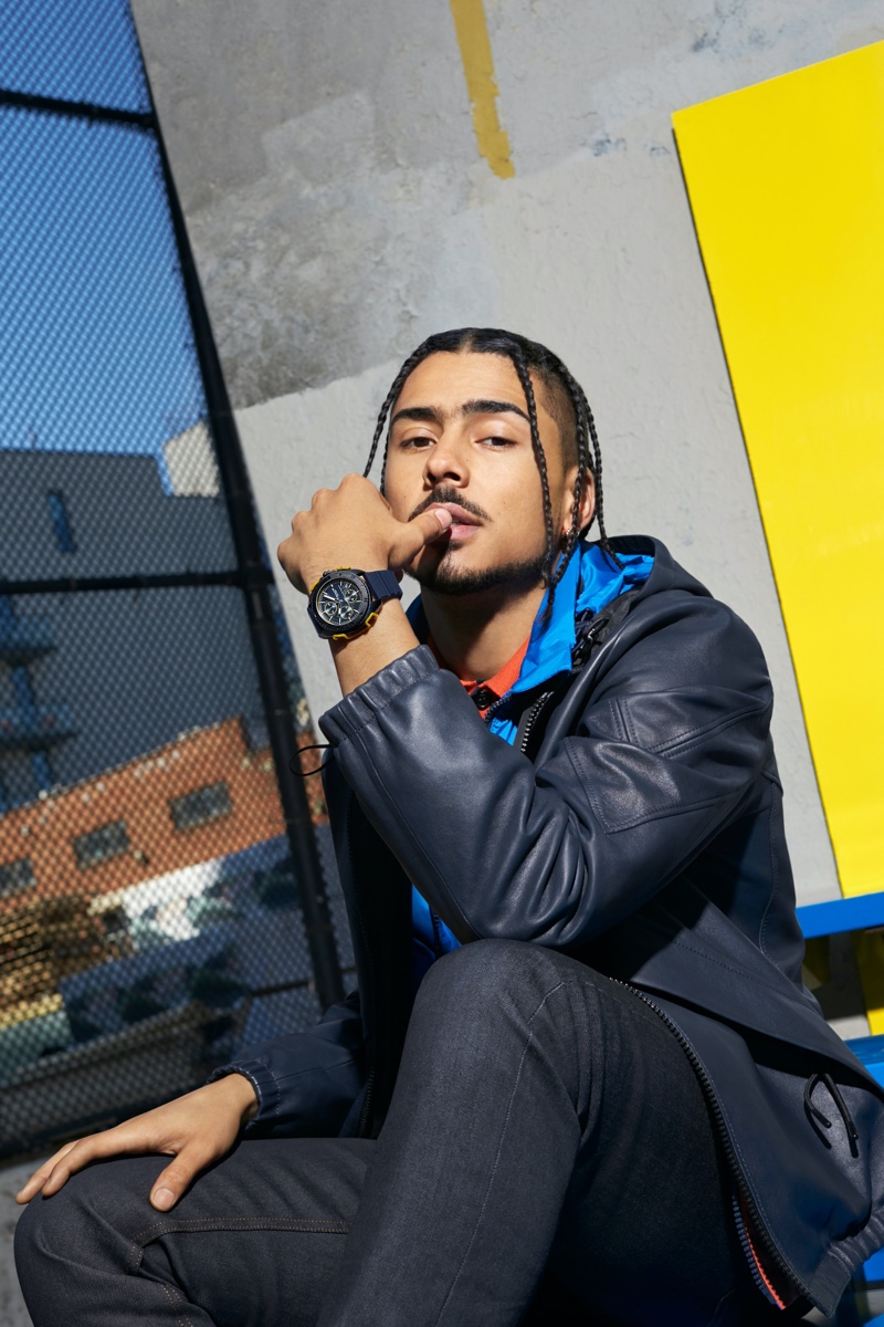 Coach taps Quincy Brown as the star of its C001 watch campaign.