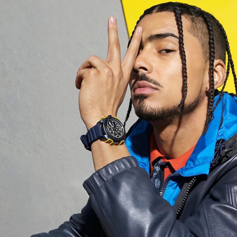 Quincy Brown stars in Coach's new C001 watch campaign.