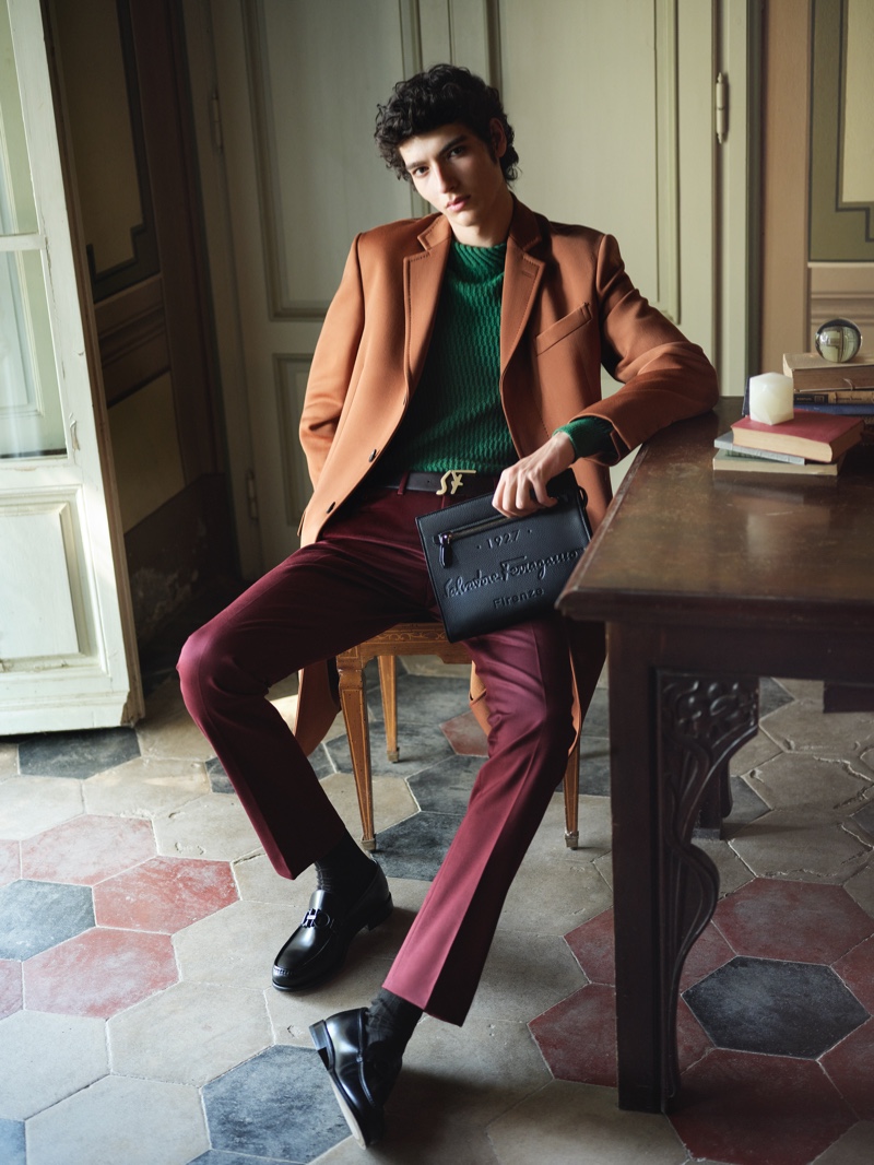 Salvatore Ferragamo enlists model Mario Lopez as the face of its Tornabuoni 1927 collection. » Elevate Your Accessories with Salvatore Ferragamo Tornabuoni 1927 Collection Salvatore Ferragamo enlists model Mario Lopez as the face of its Tornabuoni 1927 collection.