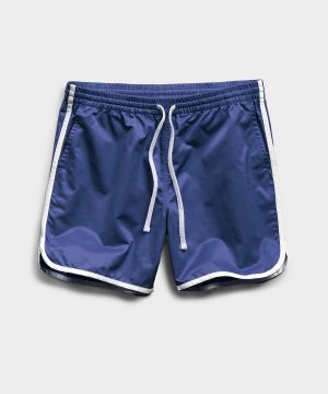 Satin Dolphin Short in Navy Satin Dolphin Short in Navy