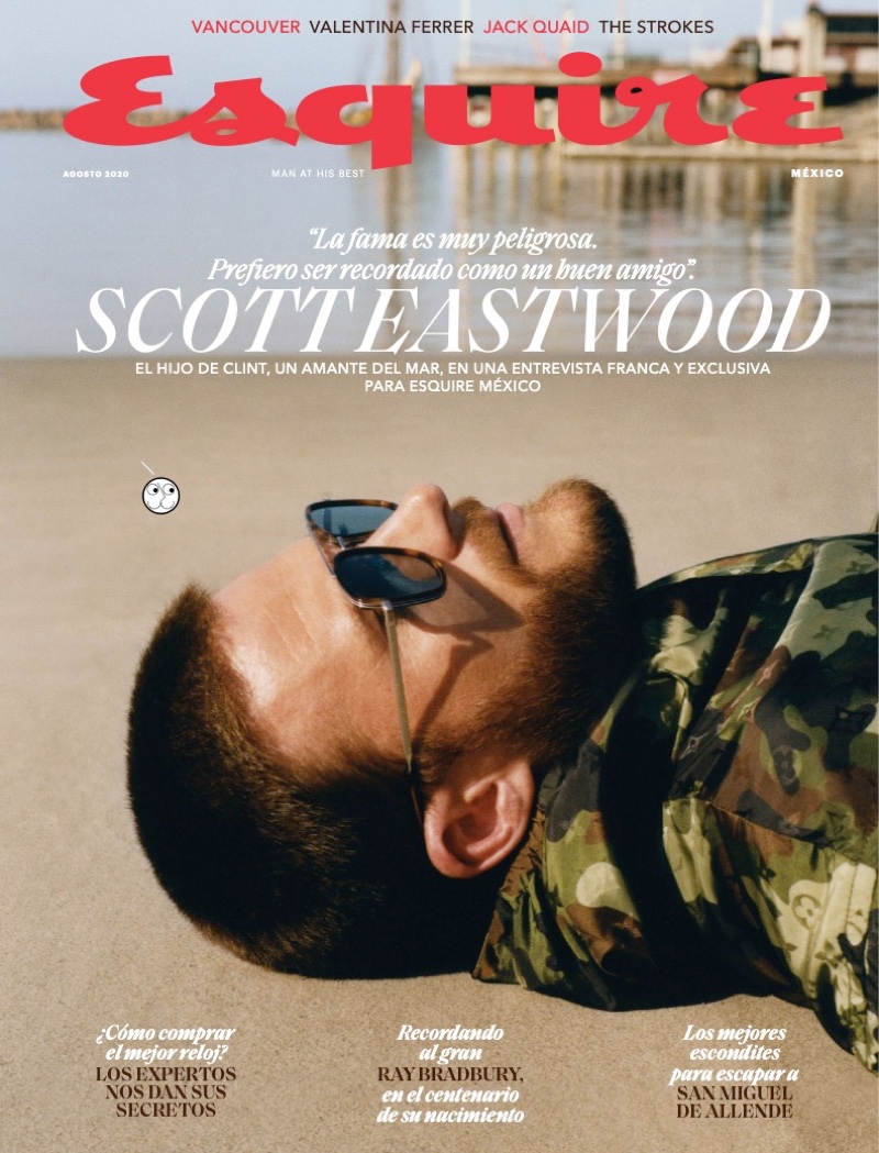 Scott Eastwood covers the August 2020 issue of Esquire México.