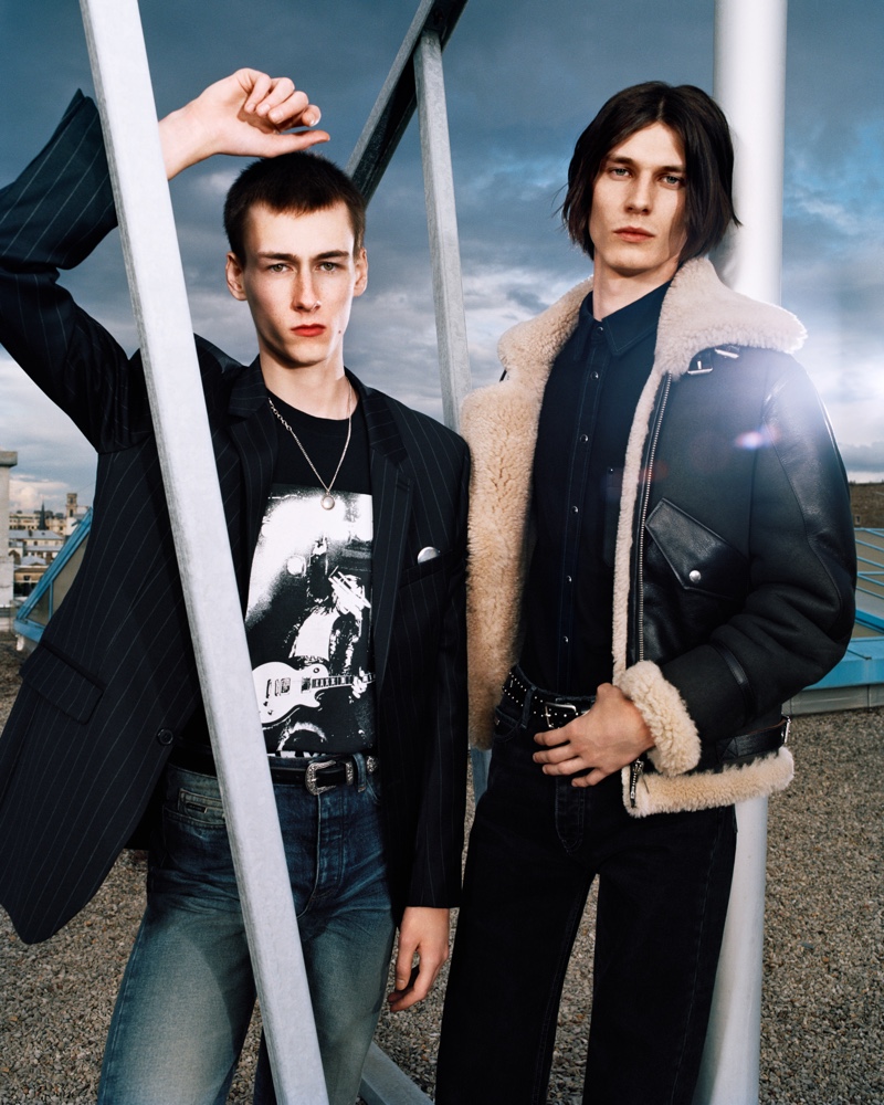 Brothers Zacharie and Matthieu appear in The Kooples' fall-winter 2020 campaign.