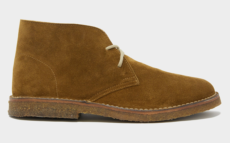 Todd Snyder Nomad Desert Boots with a rubber sole