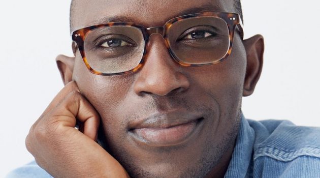 Warby Parker Presents 'What's New This Season' Armando Cabral dons Warby Parker's Mullins acorn tortoise glasses.