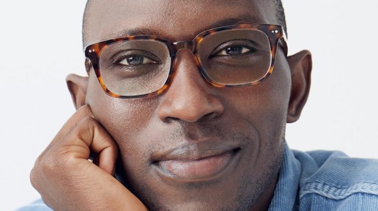 Armando Cabral dons Warby Parker's Mullins acorn tortoise glasses.