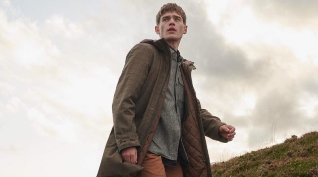 Bo Embraces Rugged Style in Barbour Tartan Fall '20 Collection Bo Develius dons a parka and shirt from Barbour's fall-winter 2020 Tartan collection.