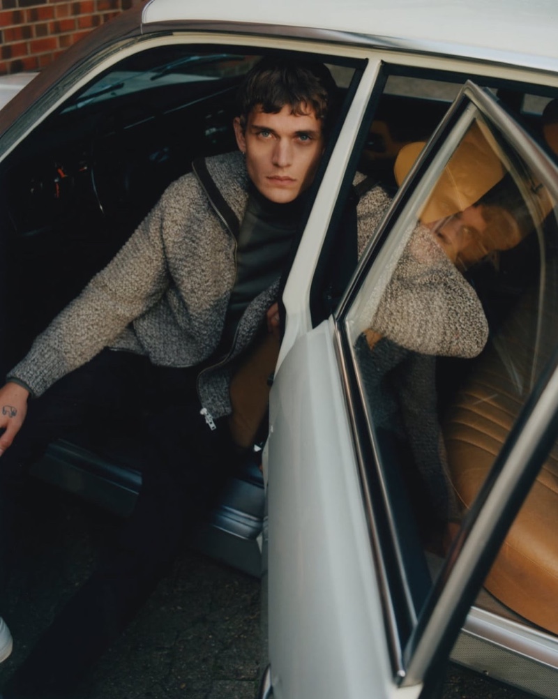 Vitali Gelwich photographs Julien Pernot for Closed's "Mellow Drive" winter drop.