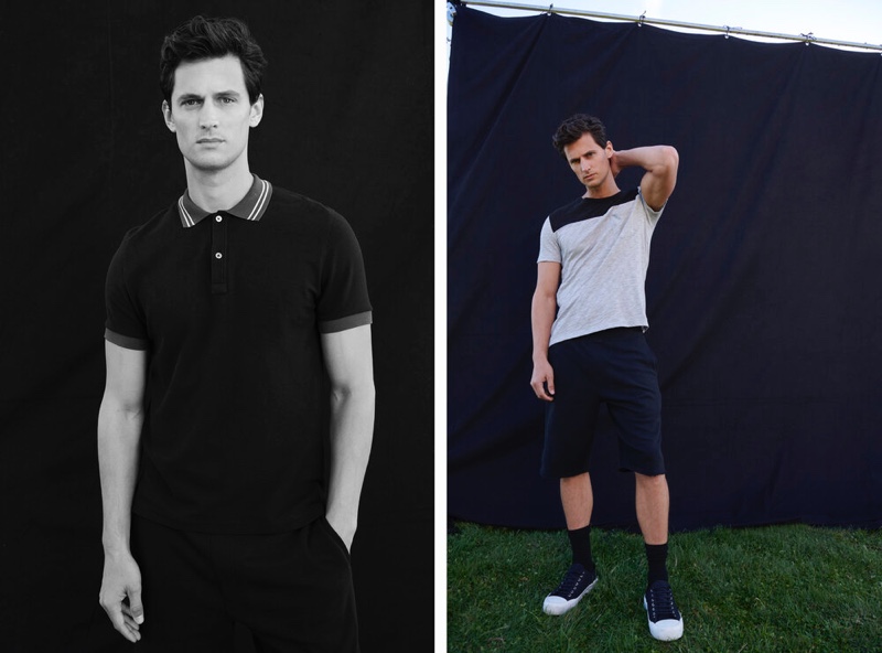 Garrett Neff poses in casual styles from ATM's spring-summer 2020 lineup. » Garrett Reunites with ATM in Smart Leisure Style Garrett Neff poses in casual styles from ATM's spring-summer 2020 lineup.