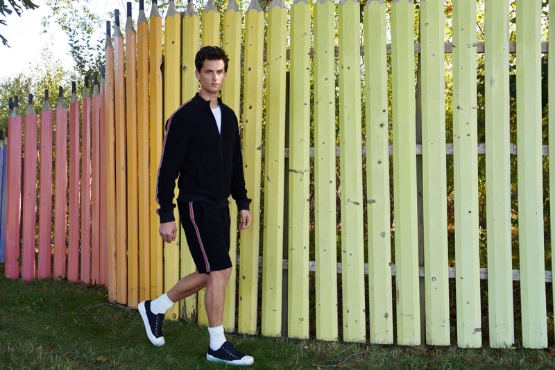On the move, Garrett Neff showcases style from ATM. » Garrett Reunites with ATM in Smart Leisure Style On the move, Garrett Neff showcases style from ATM.