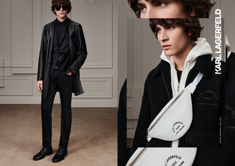 Liam & Sebastien Front Karl Lagerfeld Fall '20 Campaign