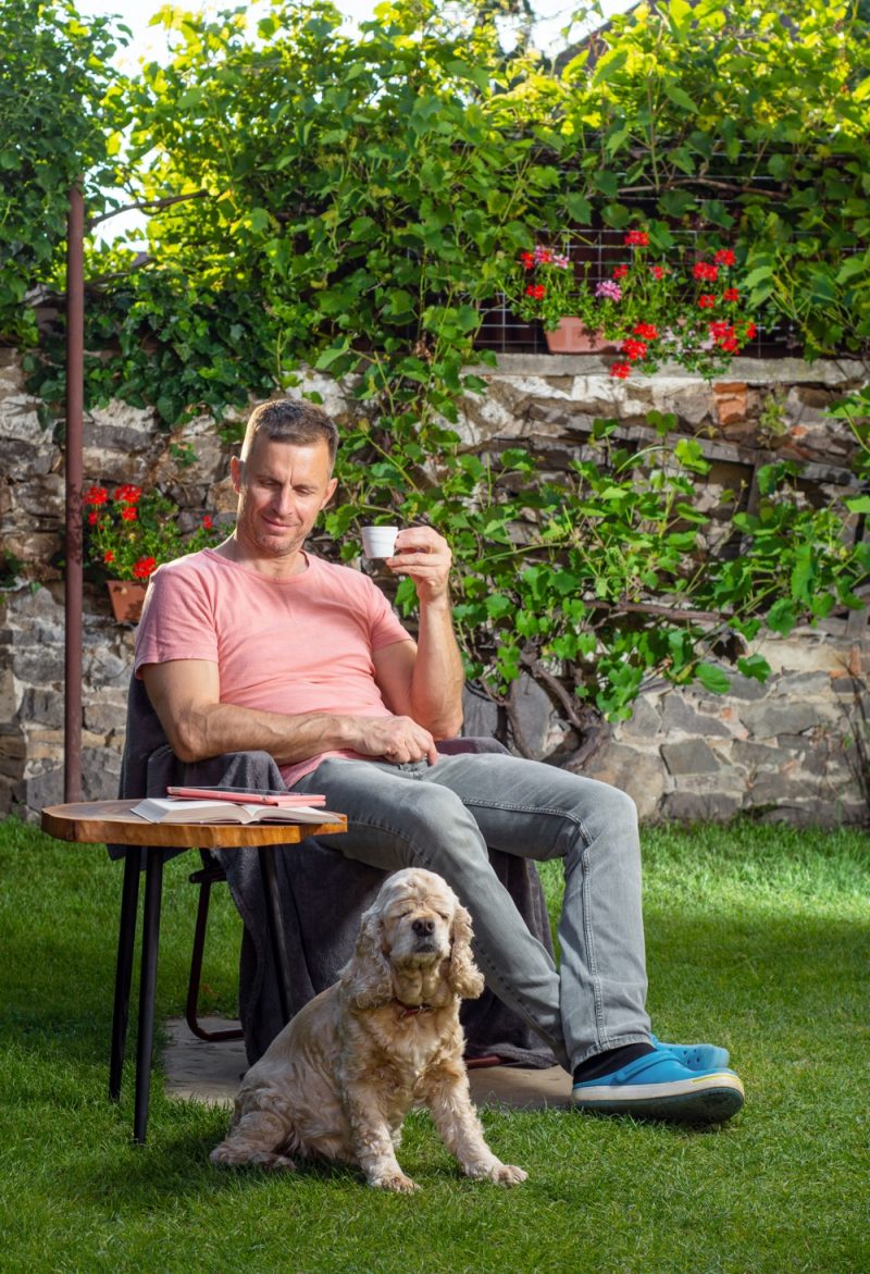 Man in Garden