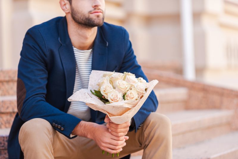 Man with Flowers