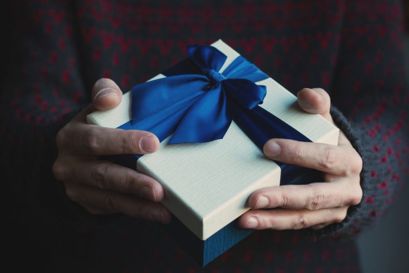Man with Small Gift Man with Small Gift