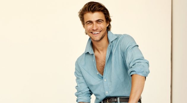 IDenim: Mango Launches Essential Denim Collection Designer Brett Robinson sports denim from Mango's latest arrivals.