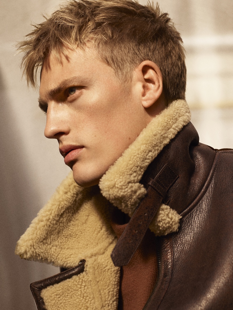 Karim Sadli photographs Victor Nylander in Massimo Dutti's fall-winter 2020 Limited Edition men's collection.