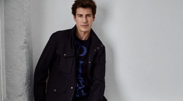 Oriol Steps Into Fall with Pedro del Hierro Making a case for monochromatic style, Oriol Elcacho models a smart ensemble from Pedro del Hierro's pre-fall 2020 collection.