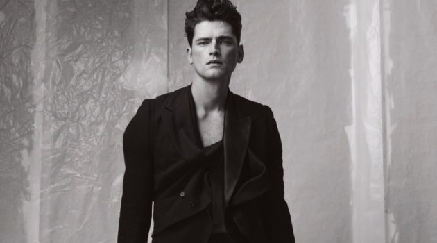 Sean Suits Up in Black & White Story for WSJ. Magazine