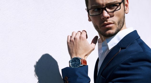 3 Rules of Styling a Watch for Any Event Stylish Man Suit Watch Glasses