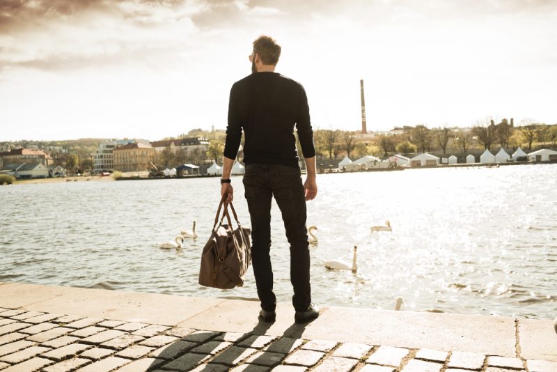 Stylish Man Traveling Stylish Man Traveling