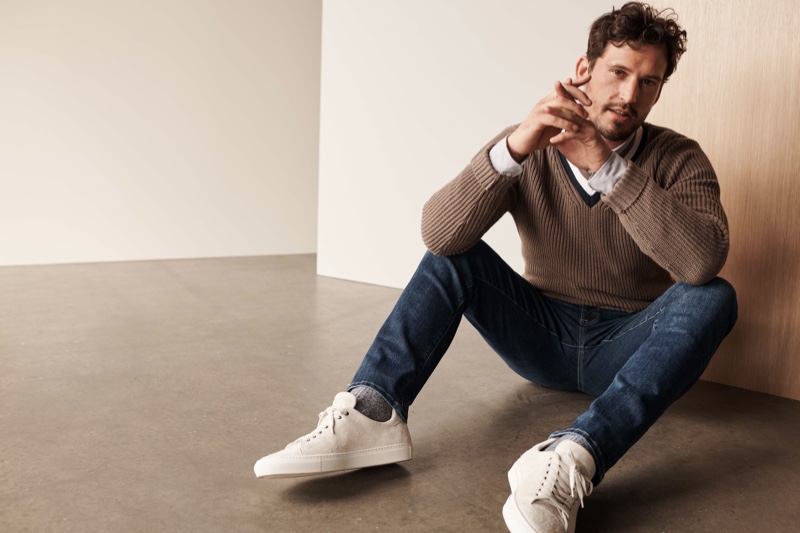 British model Sam Webb wears 34 Heritage's Cool mid organic jeans. » Sam & Ryan Sport Versatile Pant Styles in 34 Heritage Fall '20 Collection British model Sam Webb wears 34 Heritage's Cool mid organic jeans.