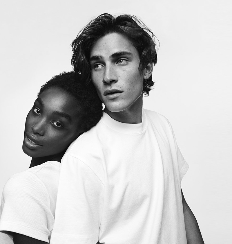 Bola Edun and Liam Kelly front Club Monaco's fall-winter 2020 campaign.