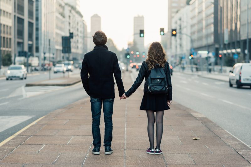 Couple Walking in the City