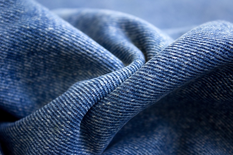 Denim Fabric Closeup