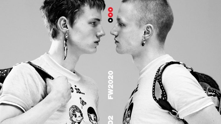 D2 Family Fratello: Louis, Braien + More Front Dsquared2 Fall ’20 Campaign