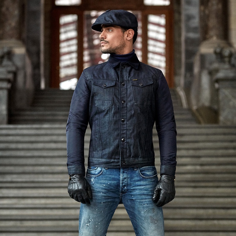 Richard Deiss reunites with G-Star Raw to front its fall-winter 2020 "Hardcore Denim" men's campaign.