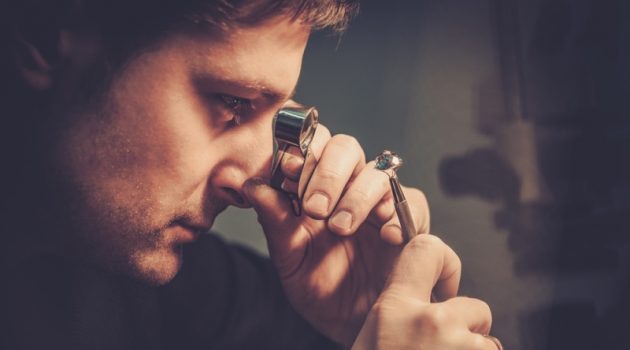 The Most Treasured Jewelry Materials in the World, and Their Worth Man Studying Diamonds Jeweler Examiner