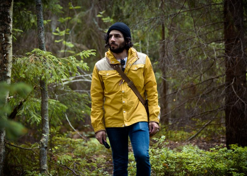 Man in Yellow Jacket and Beanie Woods