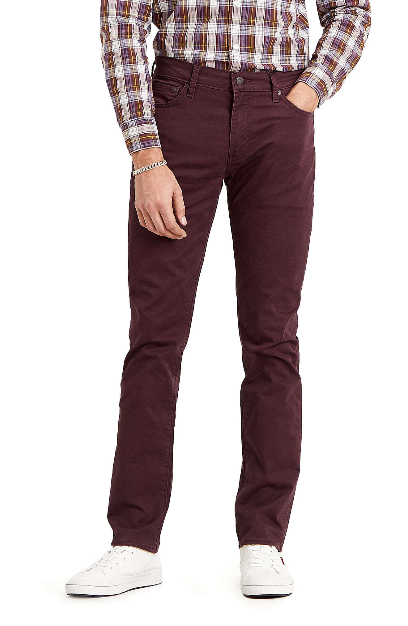 levis burgundy jeans