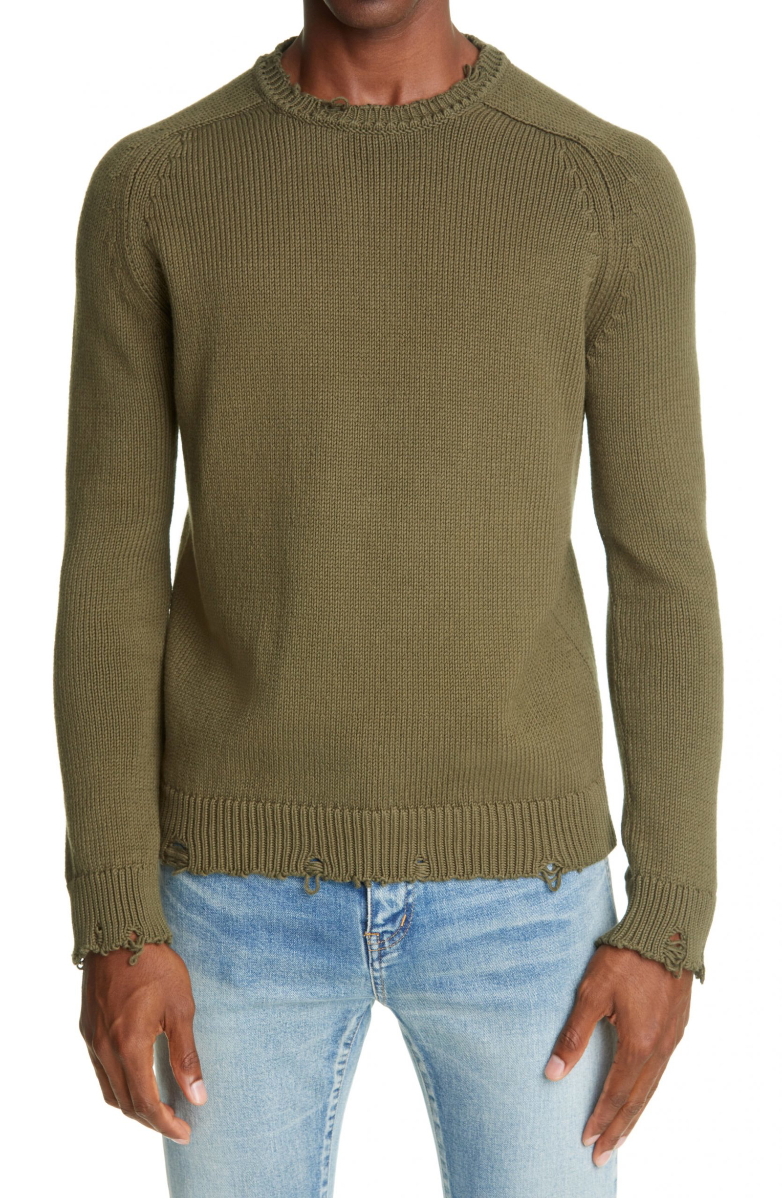 distressed cardigan mens