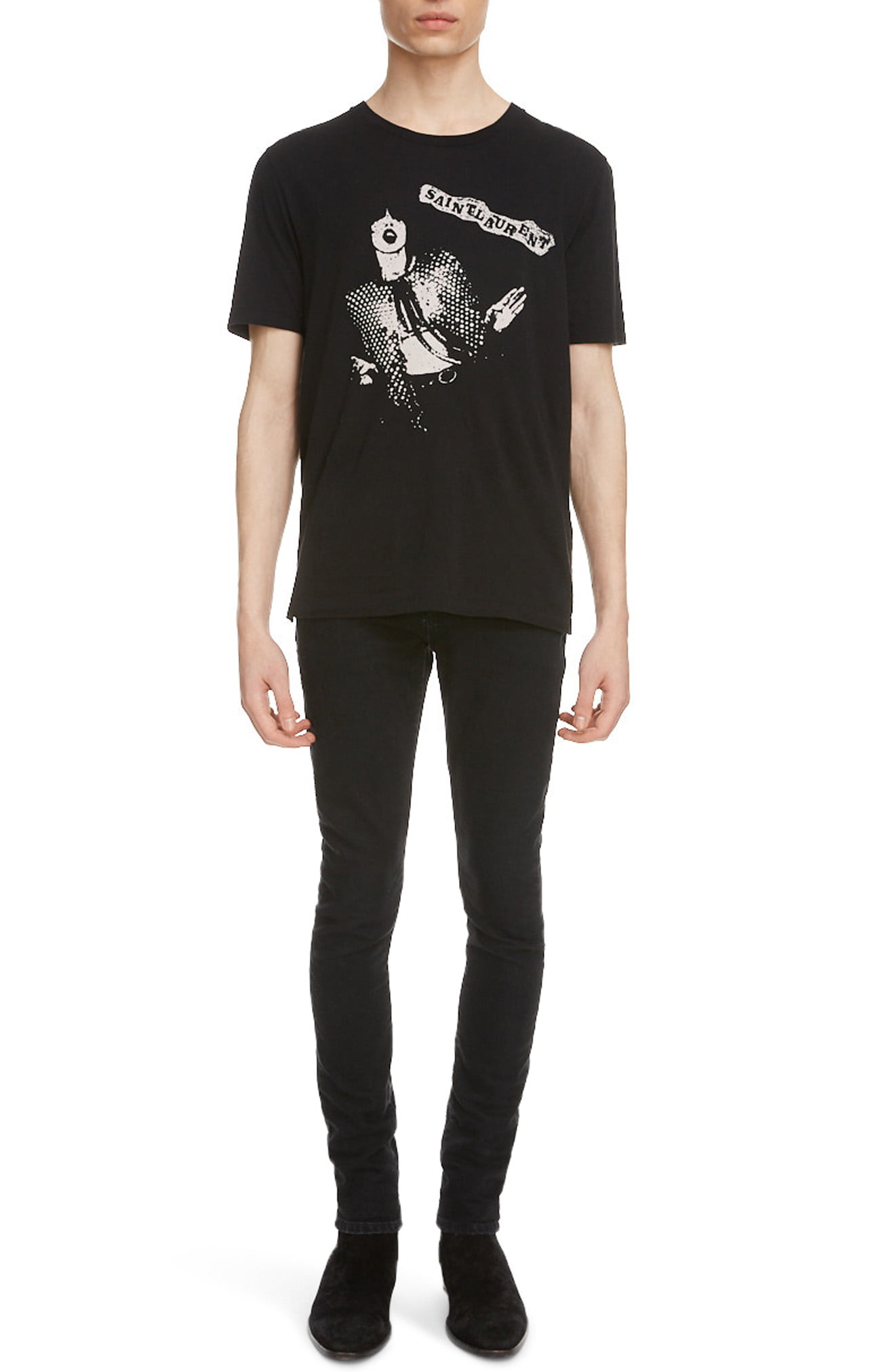 saint laurent graphic tee