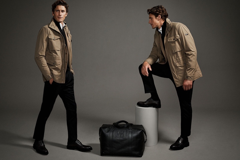 Taking to the studio, Jaymes Triglone goes casual in a fall-winter 2020 look from Pedro del Hierro. » Comfort Zone: Jaymes Dons Easily Chic Looks for Pedro del Hierro Taking to the studio, Jaymes Triglone goes casual in a fall-winter 2020 look from Pedro del Hierro.