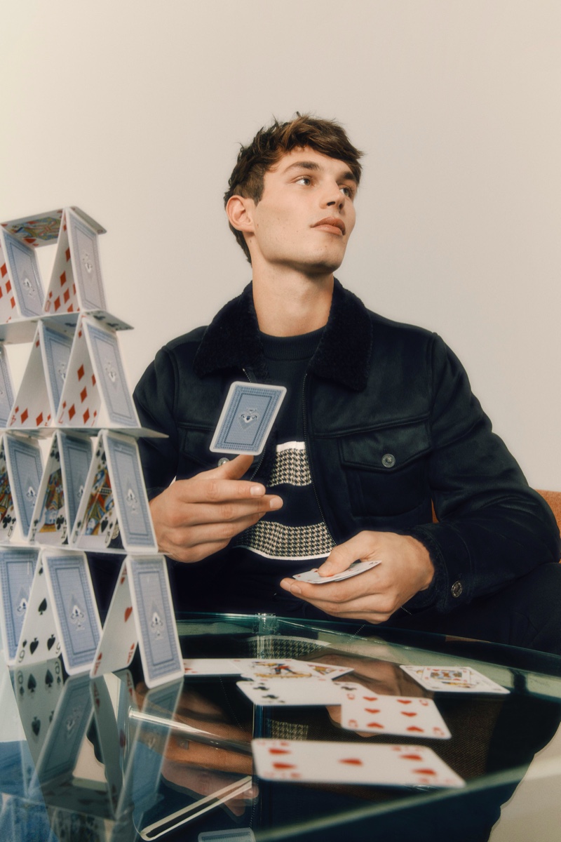Reuniting with River Island for its Partywear collection, Kit Butler dons a sleek casual look. » In a Bubble: Kit & James Model River Island Partywear Reuniting with River Island for its Partywear collection, Kit Butler dons a sleek casual look.