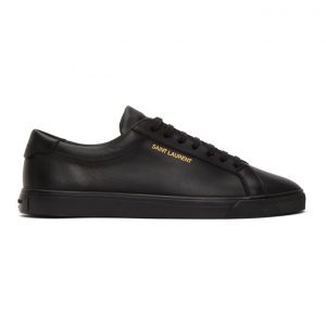 Saint Laurent Black Calfskin Andy Sneakers Saint Laurent Black Calfskin Andy Sneakers
