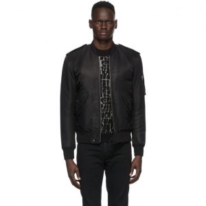 Saint Laurent Black Classic Bomber Jacket Saint Laurent Black Classic Bomber Jacket