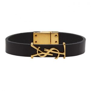 Saint Laurent Black & Gold Opyum Bracelet Saint Laurent Black and Gold Opyum Bracelet