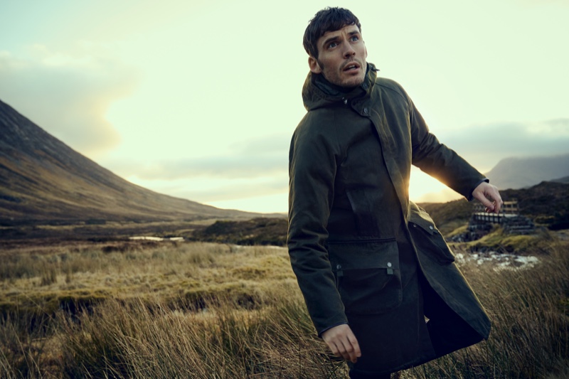 Sam Claflin Barbour Gold Standard Fall Winter 2020 Campaign 011