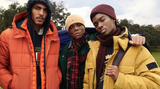 Geron McKinley, Ralph Souffrant, and Alton Mason front Tommy Hilfiger's fall-winter 2020 campaign.