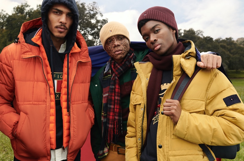 Geron McKinley, Ralph Souffrant, and Alton Mason front Tommy Hilfiger's fall-winter 2020 campaign.