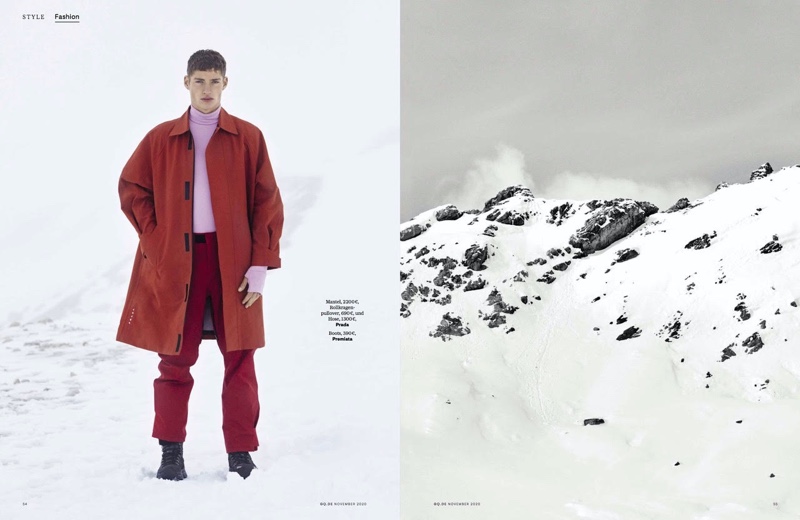 Valentin Tackles Alpine Style for GQ Germany