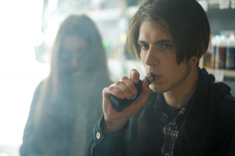 Young Man Vaping Young Man Vaping