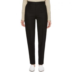 AMI Alexandre Mattiussi Black Cigarette Trousers AMI Alexandre Mattiussi Black Cigarette Trousers