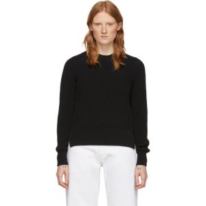 AMI Alexandre Mattiussi Black Hammer Sleeves Sweater AMI Alexandre Mattiussi Black Hammer Sleeves Sweater