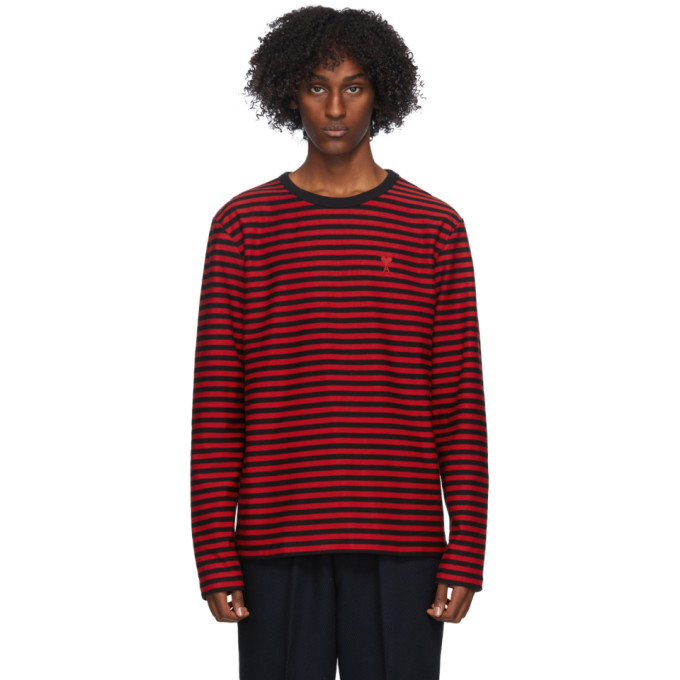 black red striped long sleeve