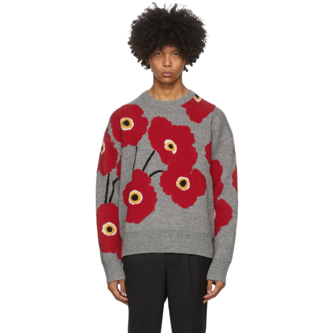off white flower sweater