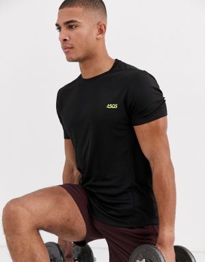 ASOS 4505 icon training t-shirt with quick dry in black-Multi ASOS 4505 icon training t-shirt with quick dry in black-Multi