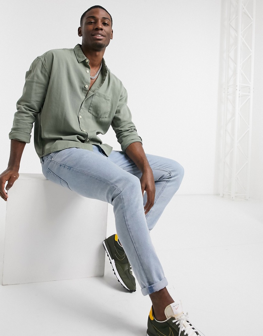 khaki and denim